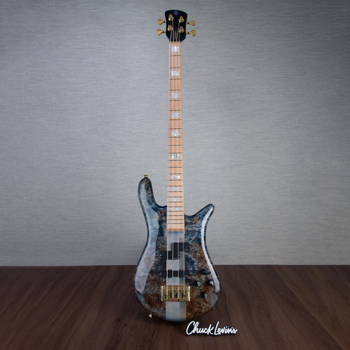 Spector Euro4 LT Bass Guitar - Exotic Poplar Burl Blue Fade - CHUCKSCLUSIVE - #]C121SN 21047