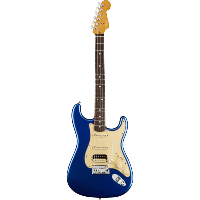 Fender American Ultra Stratocaster HSS Electric Guitar, Rosewood Fingerboard - Cobra Blue - New,Cobra Blue