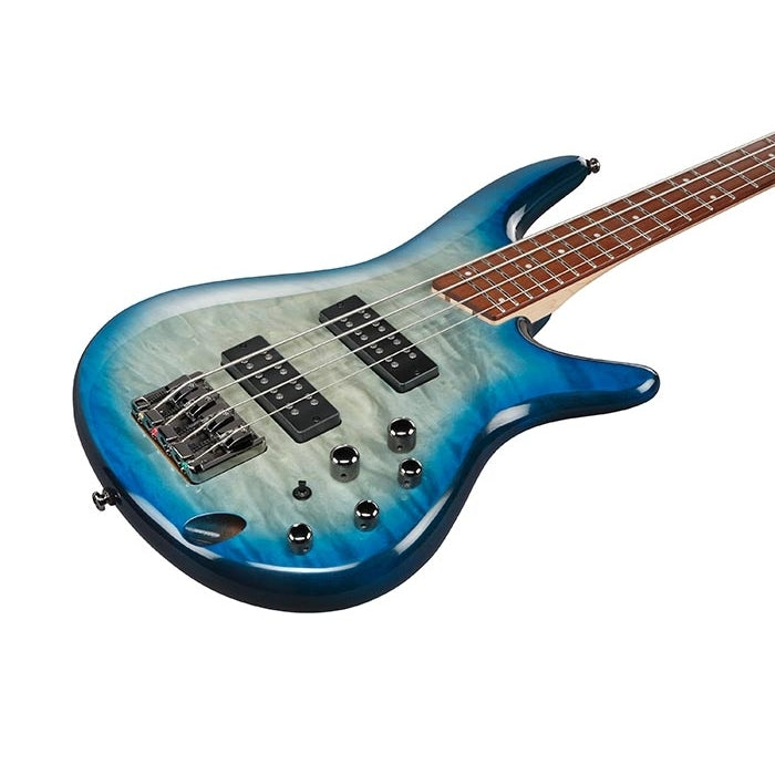 Ibanez SR Standard 4-String Electric Bass Guitar - Stained Cosmic Blue Starburst