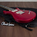 PRS CE24 Flame Maple Electric Guitar, Ebony Fingerboard - Scarlet Red - CHUCKSCLUSIVE - #230365232