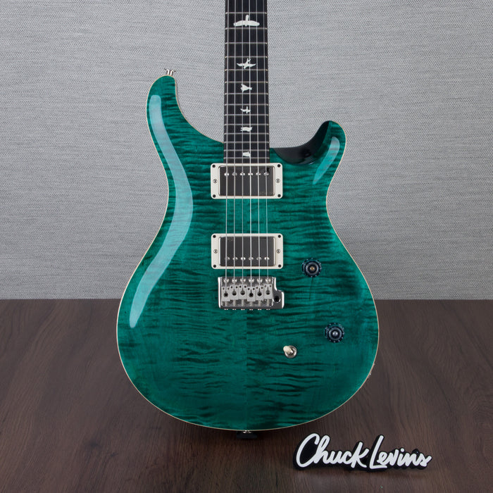 PRS CE24 Flame Maple Electric Guitar, Ebony Fingerboard - Turquoise - CHUCKSCLUSIVE - #230365602