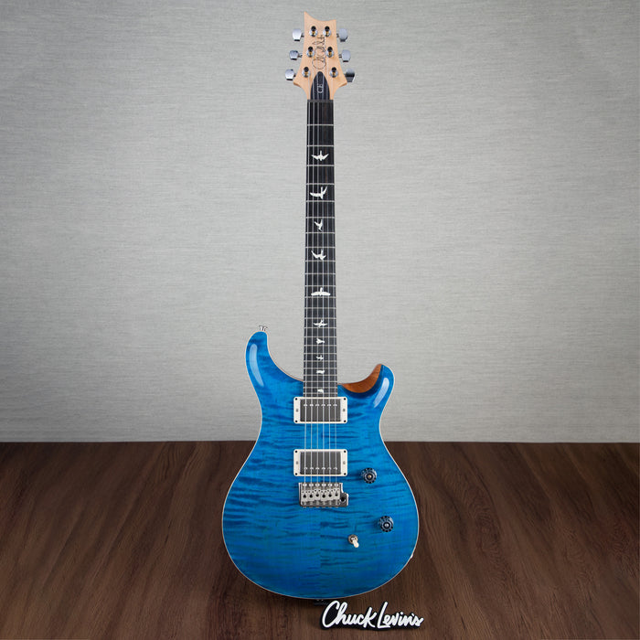 PRS CE24 Flame Maple Electric Guitar, Ebony Fingerboard - Blue Mateo - CHUCKSCLUSIVE - #230364704