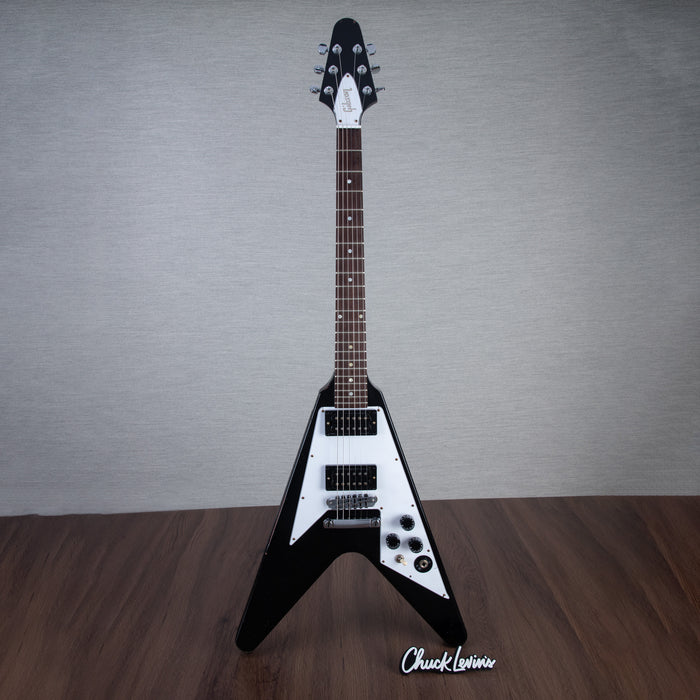 Gibson Custom Shop Kirk Hammet 1979 Flying V Electric Guitar - Ebony - #KH109