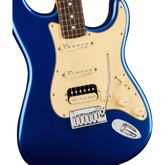 Fender American Ultra Stratocaster HSS Electric Guitar, Rosewood Fingerboard - Cobra Blue - New,Cobra Blue