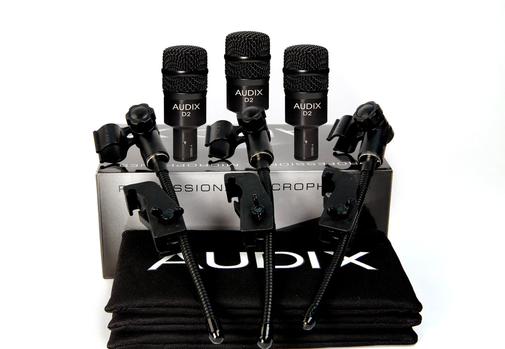 Audix D2 Trio 3-Piece Drum Mic Package