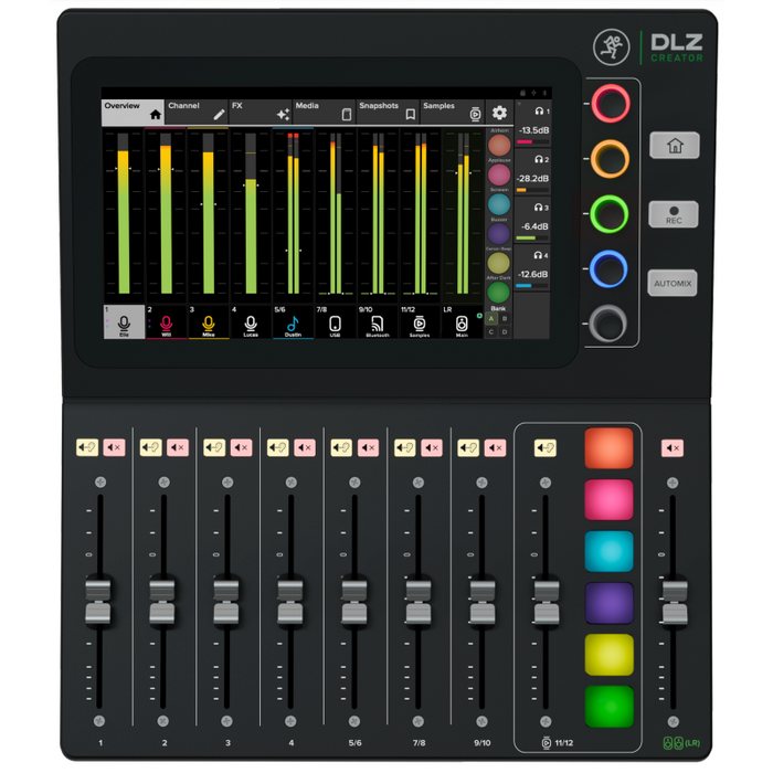 Mackie DLZ Creator Adaptive Digital Mixer for Podcasting and Streaming - Mint Open Box