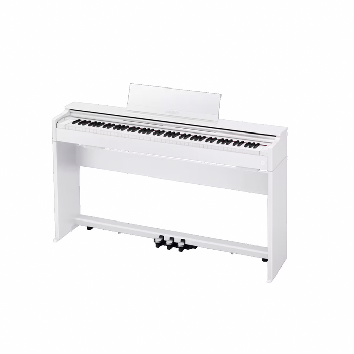 Casio AP300WE Slim Body 88-Key Weighted Digital Cabinet Piano - Rosewood - White