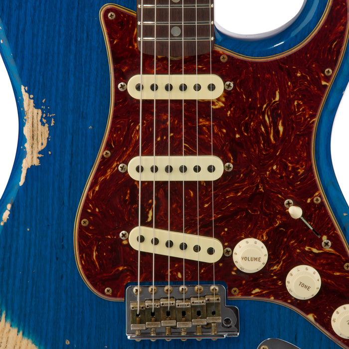 Fender Custom Shop 1969 Stratocaster Heavy Relic - Sapphire Blue Transparent - CHUCKSCLUSIVE - #R117107