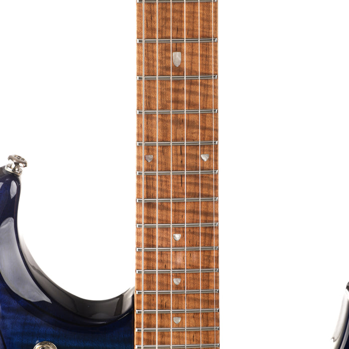 Music Man John Petrucci Signature JP15 Electric Guitar, Cerulean Paradise Fade, Flame Maple Top - Open Box Mint