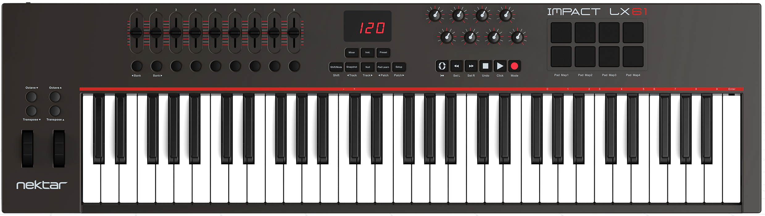 Nektar Technology Impact LX61 Technologies USB MIDI Controller