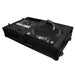 ProX XS-TMC1012WBL Flight Case for Single Turntable Battle Style for 10-12 Inch Mixer | Black on Black