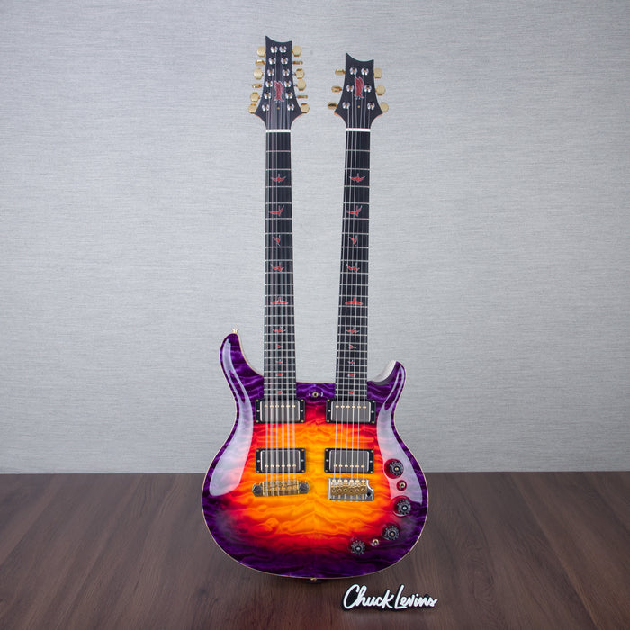 PRS Custom 24 Double-Neck 6/12 String Electric Guitar - Indian Ocean Sunset Glow - #0384233