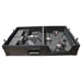 ProX XS-TMC1012WBL Flight Case for Single Turntable Battle Style for 10-12 Inch Mixer | Black on Black