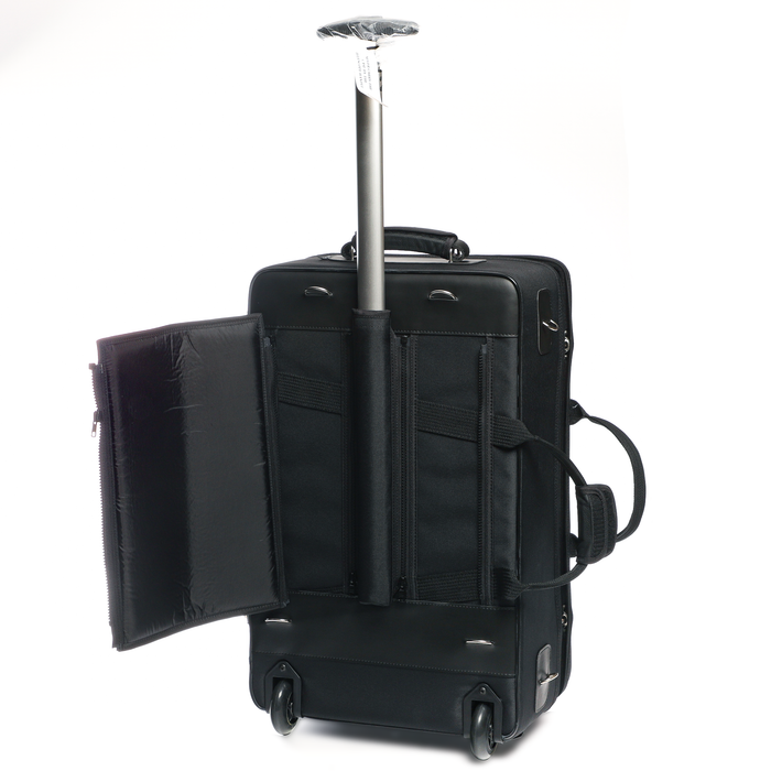 Marcus Bonna Triple Case for Piston Trumpets with Wheels - Black