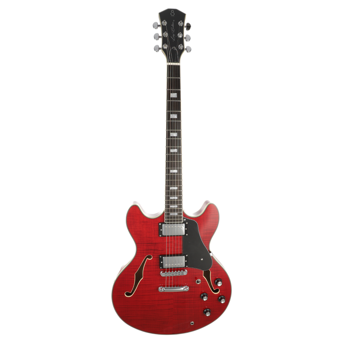 Sire H7 Larry Carlton Semi-Hollow Body Electric Guitar - See Through Red - New