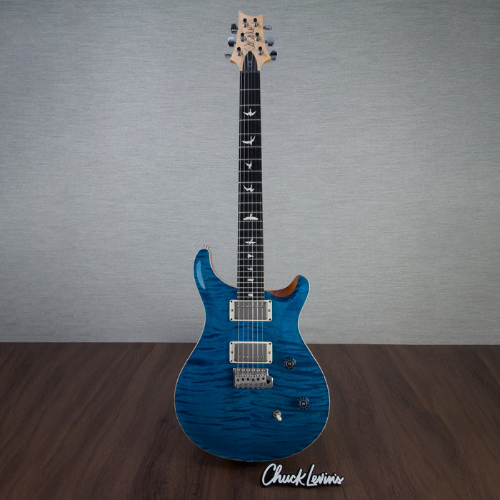 PRS CE24 Flame Maple Electric Guitar, Ebony Fingerboard - Blue Mateo - CHUCKSCLUSIVE - #230361510