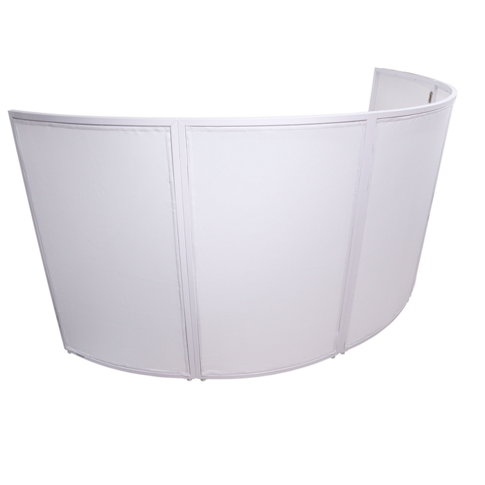 Pro-X LUNA DJ Facade 5 Panel Circular White Hardware with White Scrim Kit