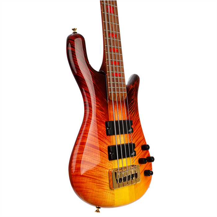 Spector USA Custom NS5 5-String Bass Guitar - Fire Fade Gloss CHUCKSCLUSIVE - #486