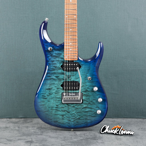 Music Man John Petrucci Signature JP15, Quilt Maple Top Electric Guitar, Cerulean Paradise Fade - Open Box Mint