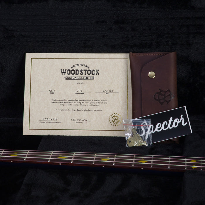 Spector USA NS-2 Wil - Woodstock Custom Collection V2 Electric Bass Guitar - #1649