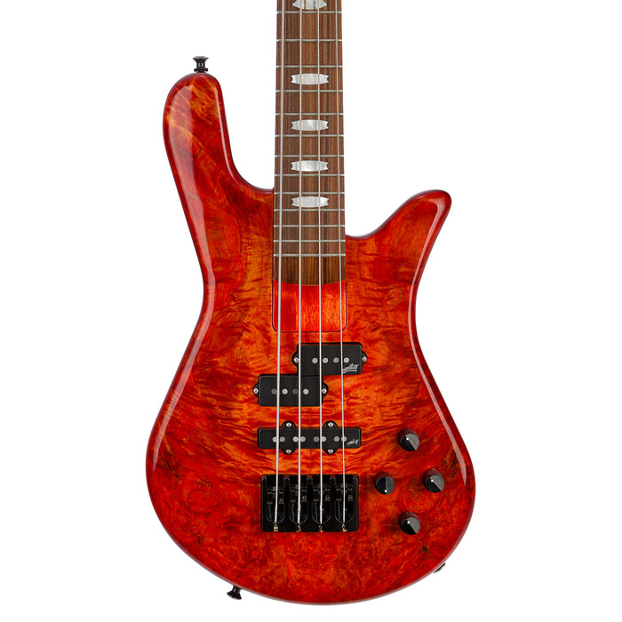 Spector USA Custom NS2 Bolt-On Bass Guitar - Inferno Red Gloss - #555