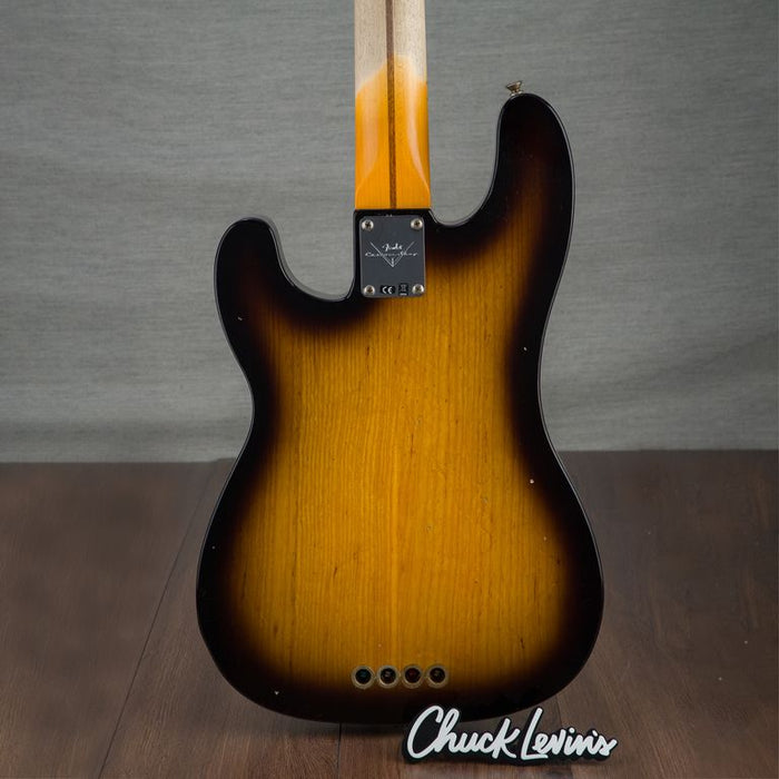 Fender Custom Shop 1953 Journeyman Relic Percision Electric Bass - Aged 2-Tone Sunburst - New