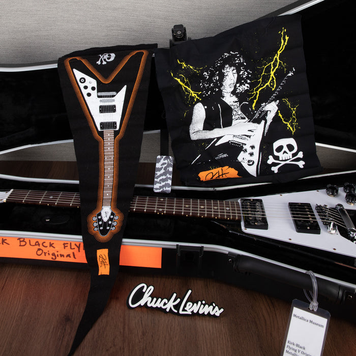 Gibson Custom Shop Kirk Hammet 1979 Flying V Electric Guitar - Ebony - #KH046