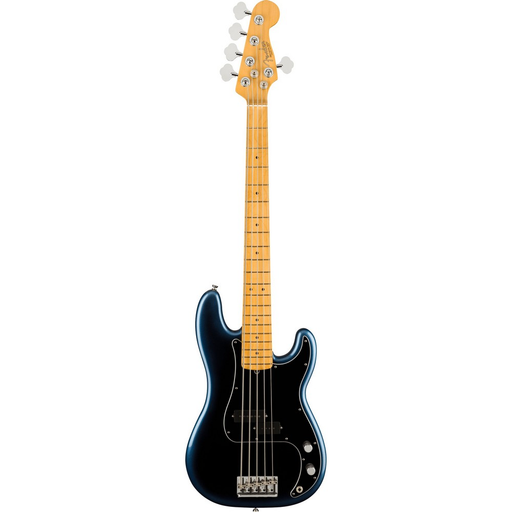 Fender American Pro II 5-String Precision Bass, Maple Fingerboard - Dark Night - New