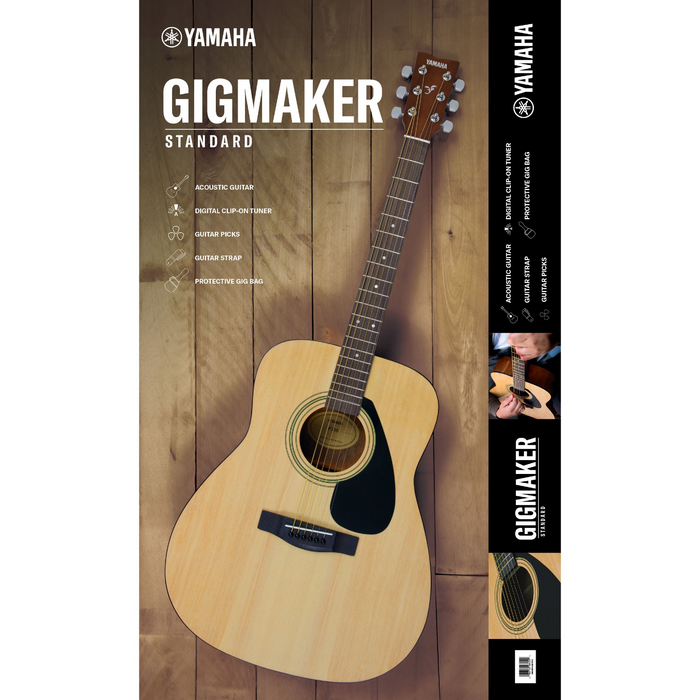 Yamaha Gigmaker Standard F325 Acoustic Guitar Package - Natural - New