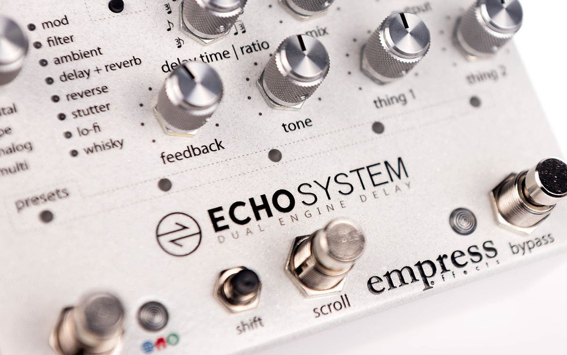 Empress Effects EchoSystem Dual-Engine Digital Delay Pedal