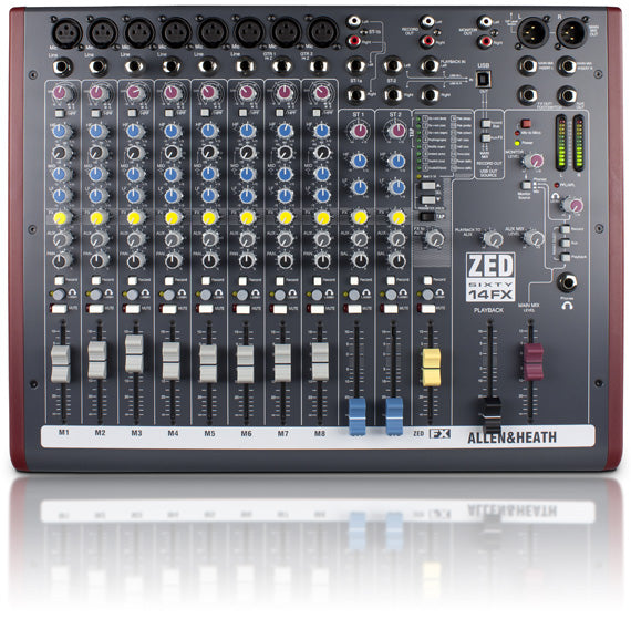 Allen & Heath ZED-60/14FX Mixer W/ FX - New