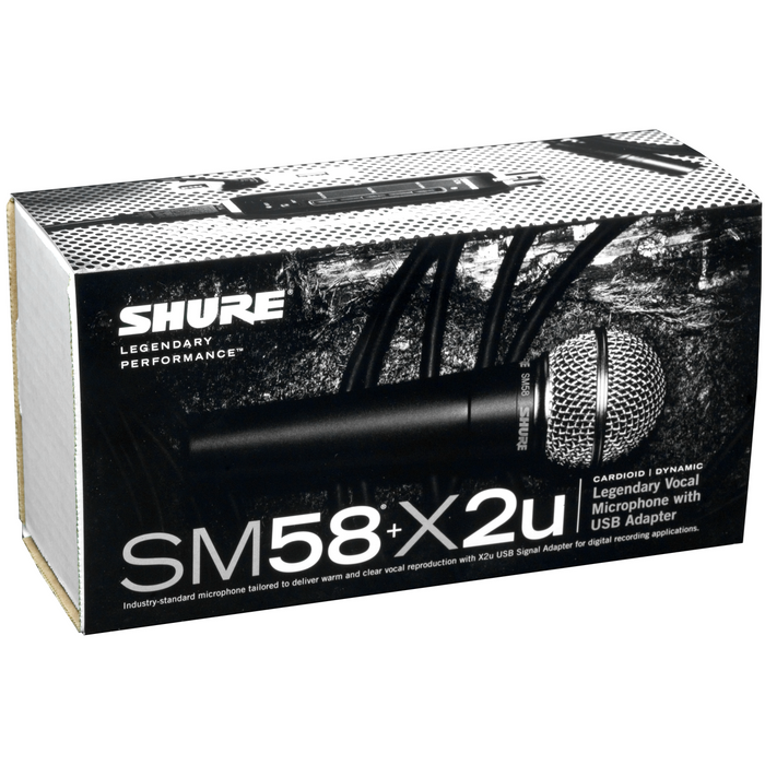 Shure SM58-X2U USB Digital Bundle with SM58 Microphone and Interface