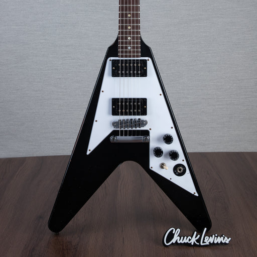 Gibson Custom Shop Kirk Hammet 1979 Flying V Electric Guitar - Ebony - #KH109