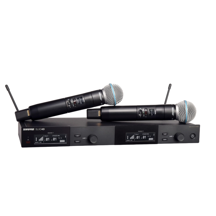 Shure SLXD24D/B58 Dual Wireless Microphone System - G58 Band