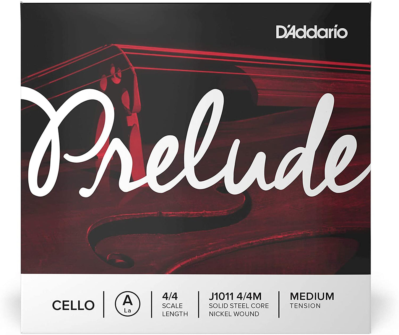 D'Addario Prelude Single A Cello String - 4/4 Medium