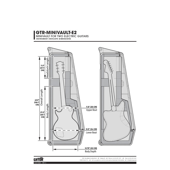 Gator Minivault for 2 Electric Guitar Case