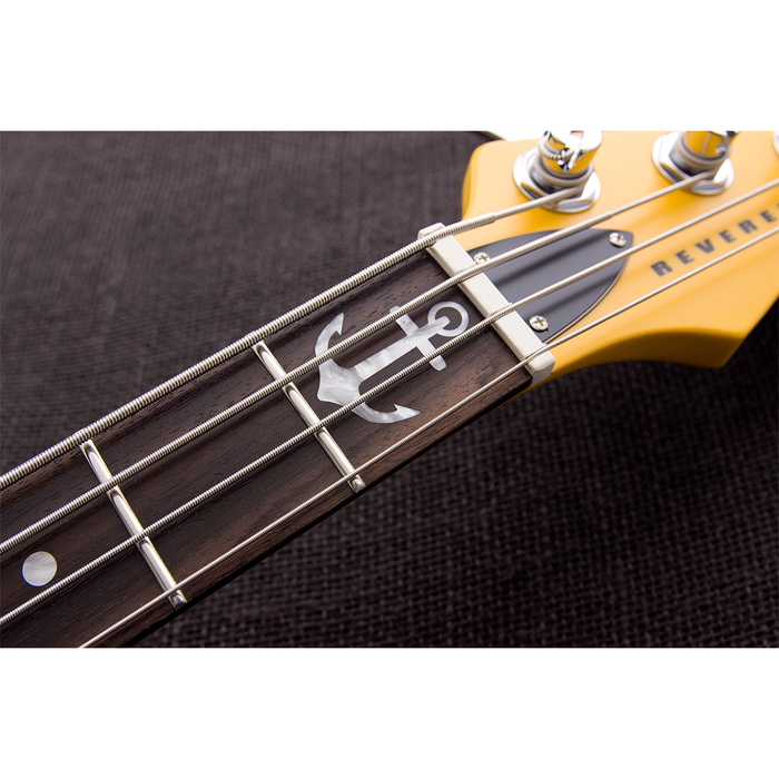 Reverend Mike Watt Signature Wattplower Bass Guitar - Satin Watt Yellow - New