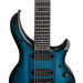 Music Man John Petrucci Signature Majesty 7-String Electric Guitar, Titan Blue - Mint Open Box