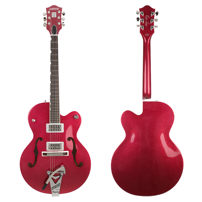 Gretsch G6120T-HR Brian Setzer Signature Hot Rod Hollow Body With Bigsby - Magenta Sparkle - New