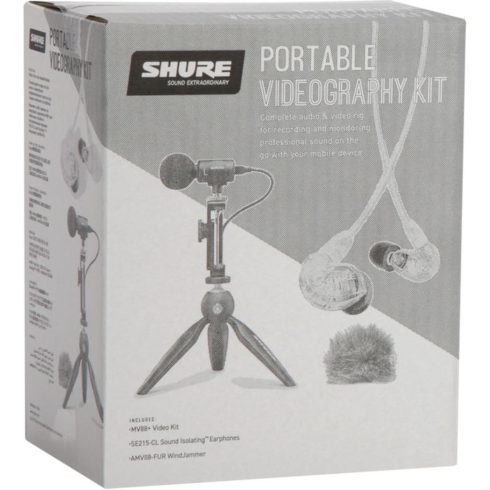 Shure MV88+SE215-CL Portable Videography Kit