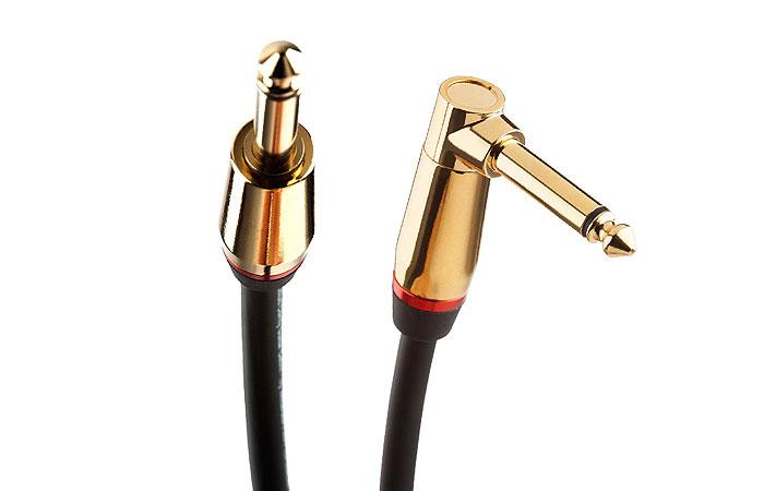 Monster Rock 21' Pro Audio Instrument Cable - Angled-Straight