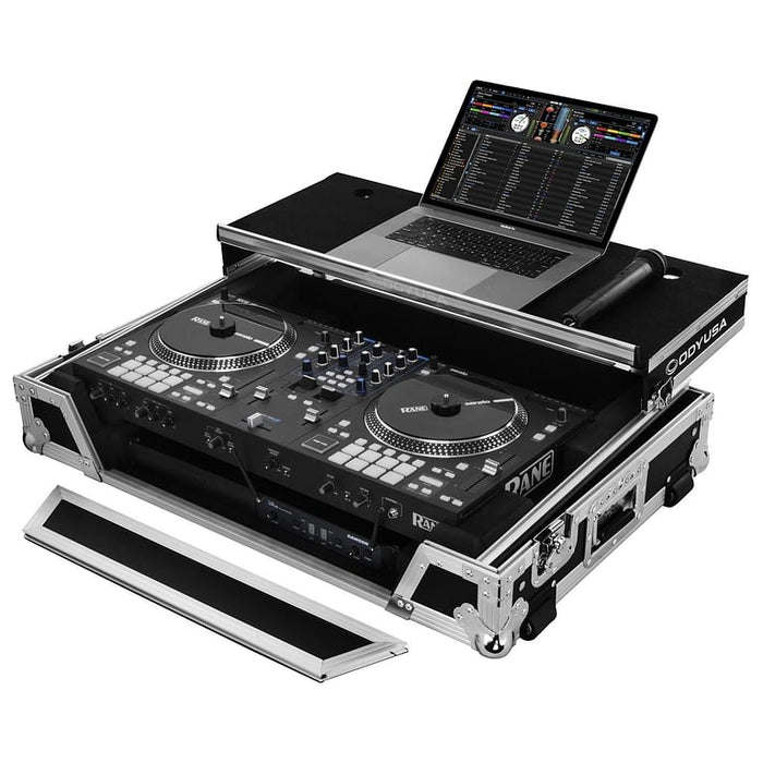 Odyssey Rane One Flight Case with 1U Rack Space and Glide Platform