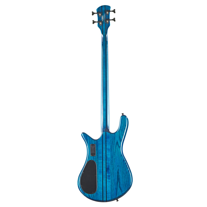 Spector NS Dimension 4-String Multi-Scale Bass Guitar - Black & Blue Gloss