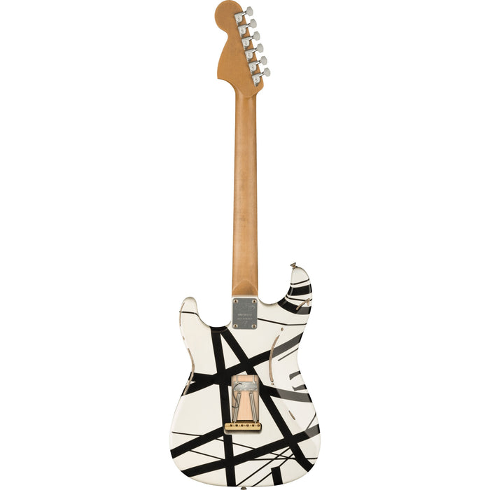 EVH Striped Series '78 Eruption Relic Electric Guitar - White With Black Stripes - New