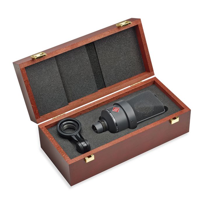 Neumann TLM 103-MT Large Diaphragm Condenser Microphone With SG 2 Mount & Wooden Box - Black - Mint, Open Box