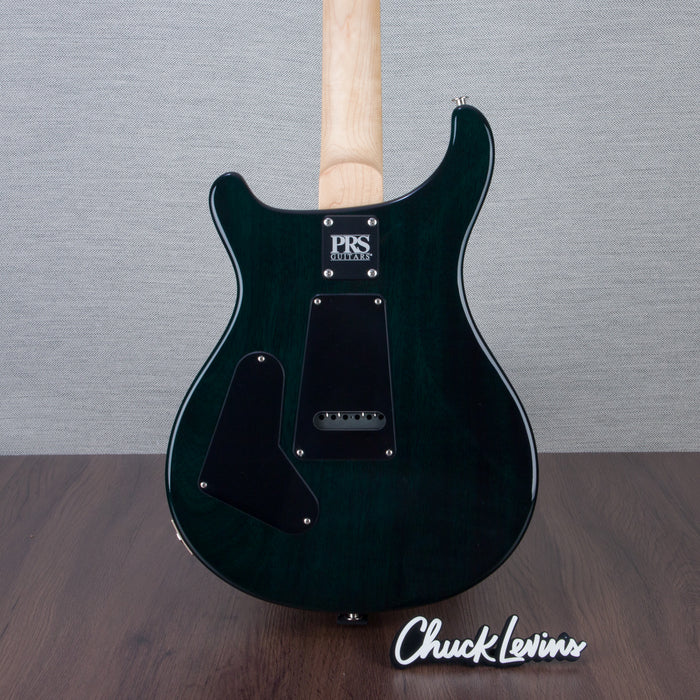 PRS CE24 Flame Maple Electric Guitar, Ebony Fingerboard - Turquoise - CHUCKSCLUSIVE - #230365603