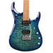 Music Man John Petrucci Signature JP15, Quilt Maple Top Electric Guitar, Cerulean Paradise Fade - Open Box Mint