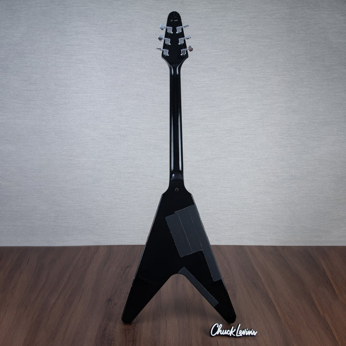 Gibson Custom Shop Kirk Hammet 1979 Flying V Electric Guitar - Ebony - #KH046