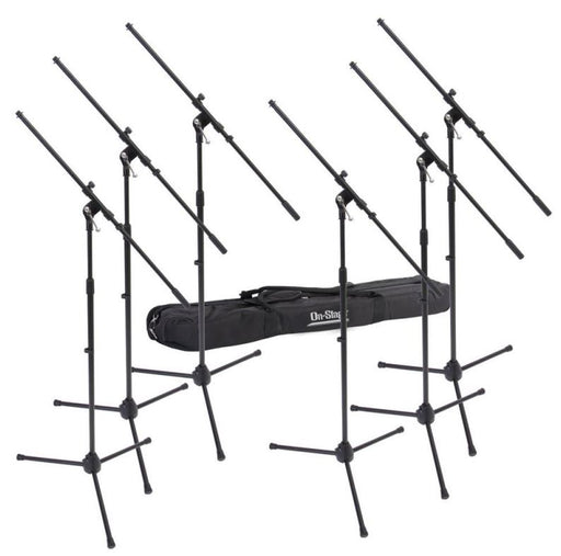 On-Stage Stands MSP7706 Euroboom Mic Stand 6-Pack W/ Bag