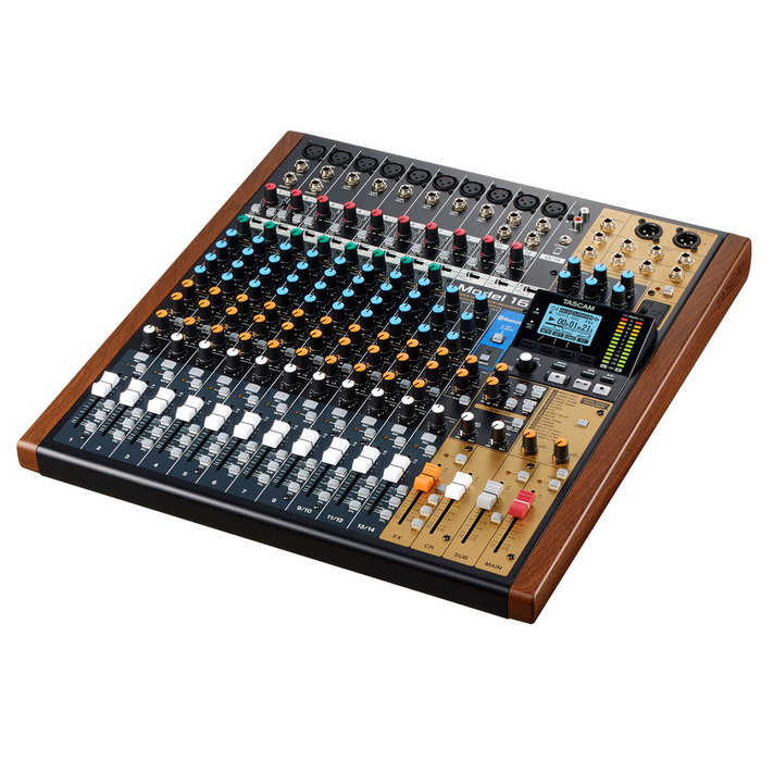 Tascam Model 16 16-Channel Multitrack Recorder with Integrated USB Audio Interface and Analog Mixer